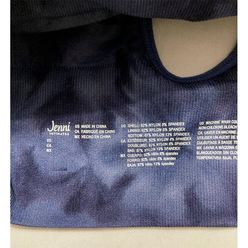 Jenni Seamless Ribbed Bralette Tiedye S
