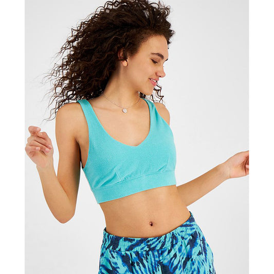 Jenni Terry Cloth Bra Top Aqua XL