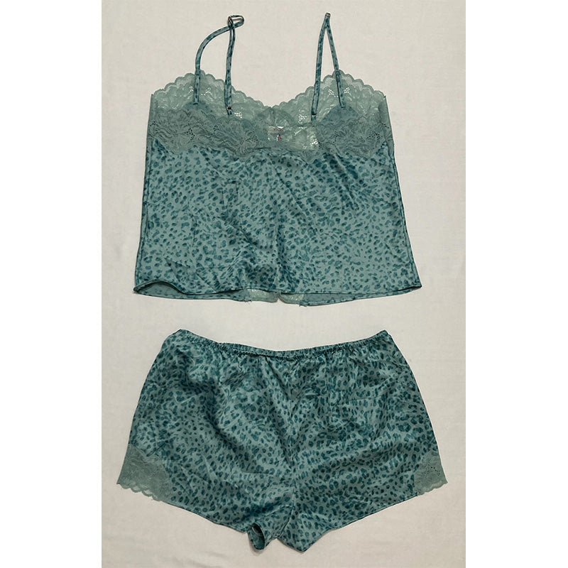 INC Button-Front Cami & Tap Shorts Set Tiny Leo S