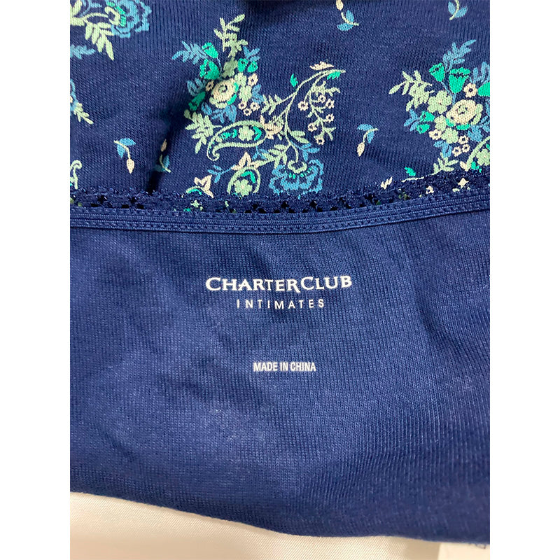 Charter Club Everyday Cotton Bikini Underwear Floral Paisley L