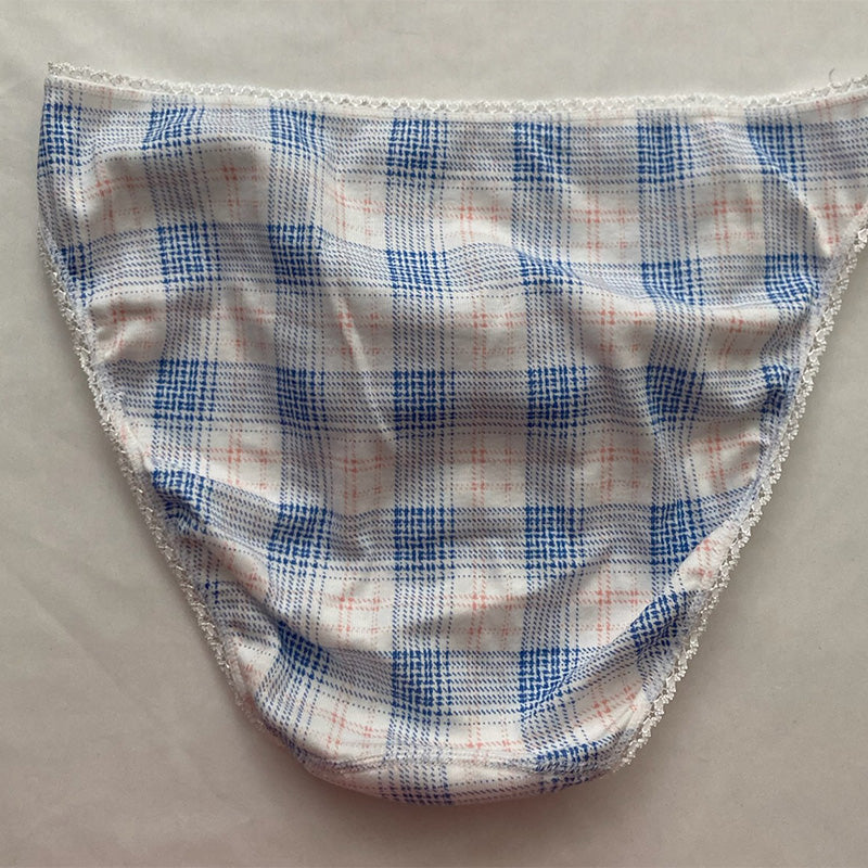 Charter Club Everyday Cotton Bikini Underwear Summer Plaid L