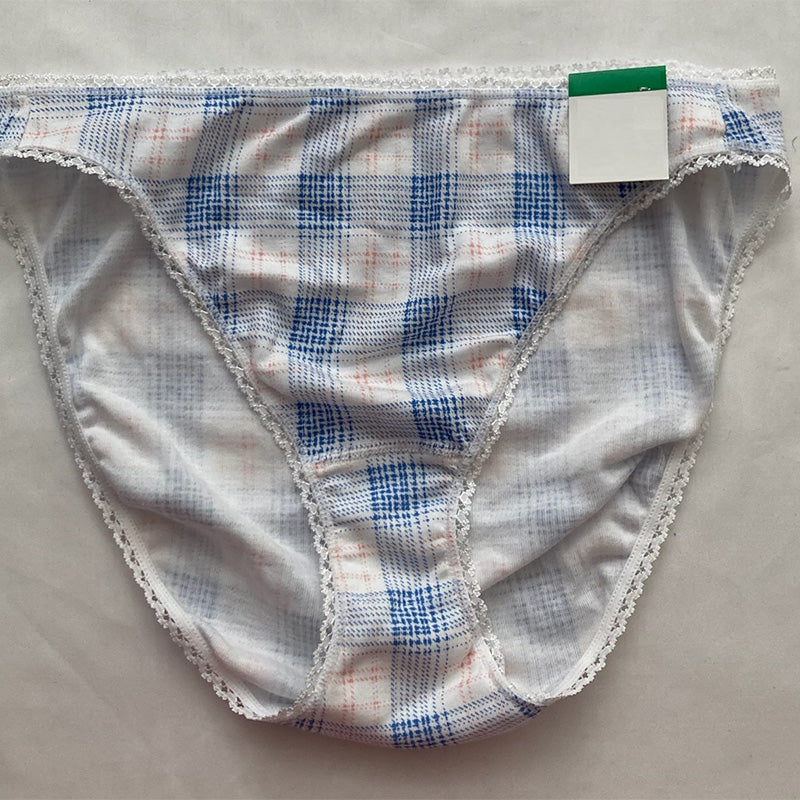 Charter Club Everyday Cotton Bikini Underwear Summer Plaid L