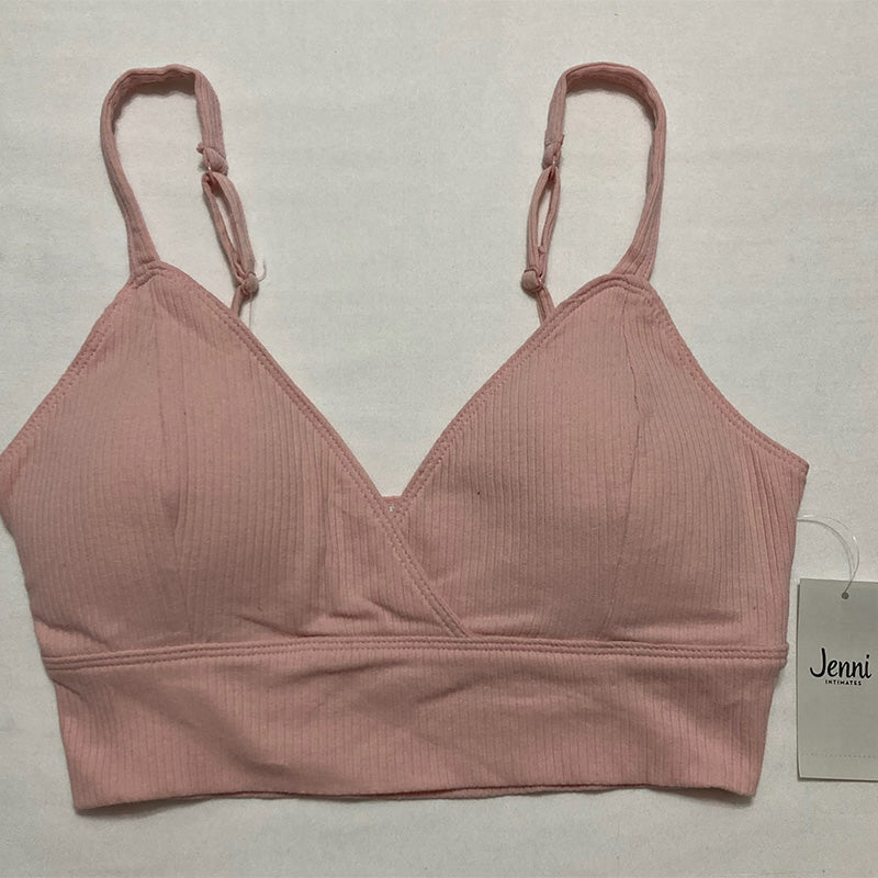 Jenni Women's Ribbed Bralette Peachskin L