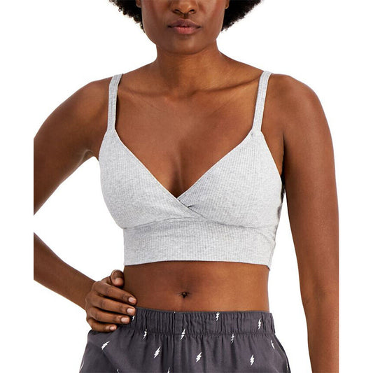 Jenni Ribbed Bralette Grey S