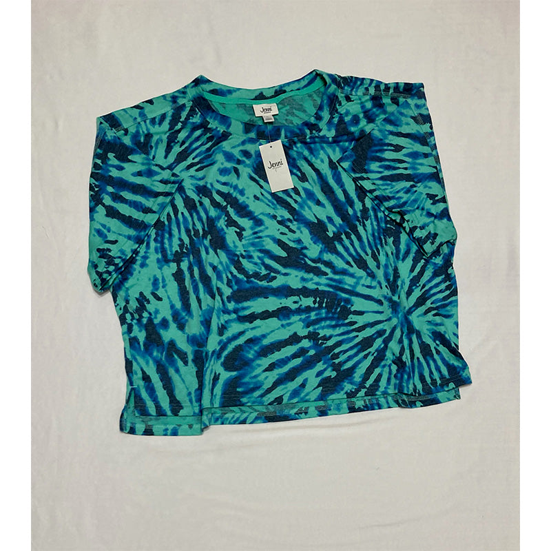 Jenni Super Soft only Pajama T-Shirt Tiedye Blue XL