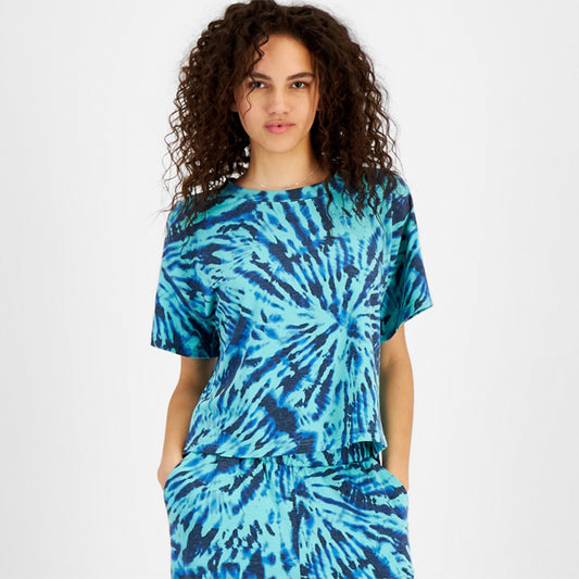 Jenni Super Soft only Pajama T-Shirt Tiedye Blue XL