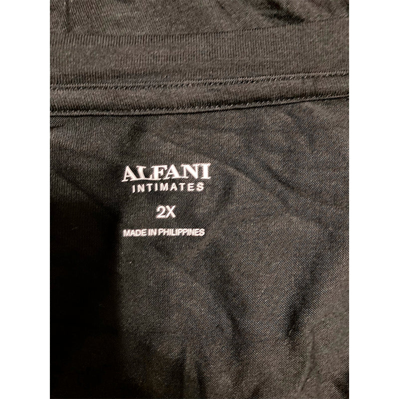 Alfani Long-Sleeve Jersey Classic Black 2X