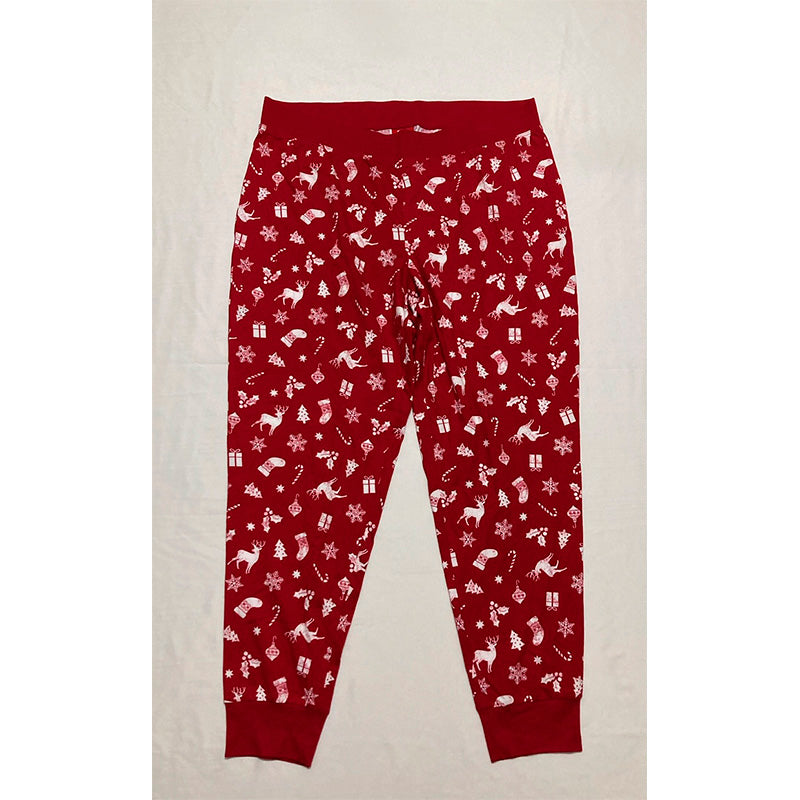 Family Pj Set 2 Piece Top & Pants Red XL