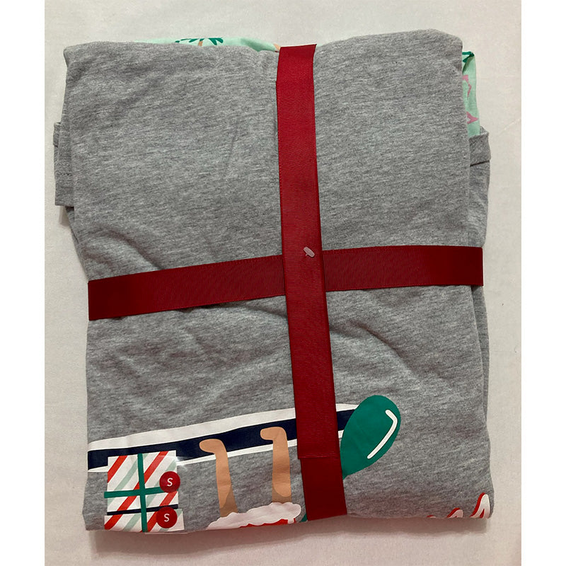 Family Pajamas Matching Men's Tropical Santa Mix Pajama Set Grey S