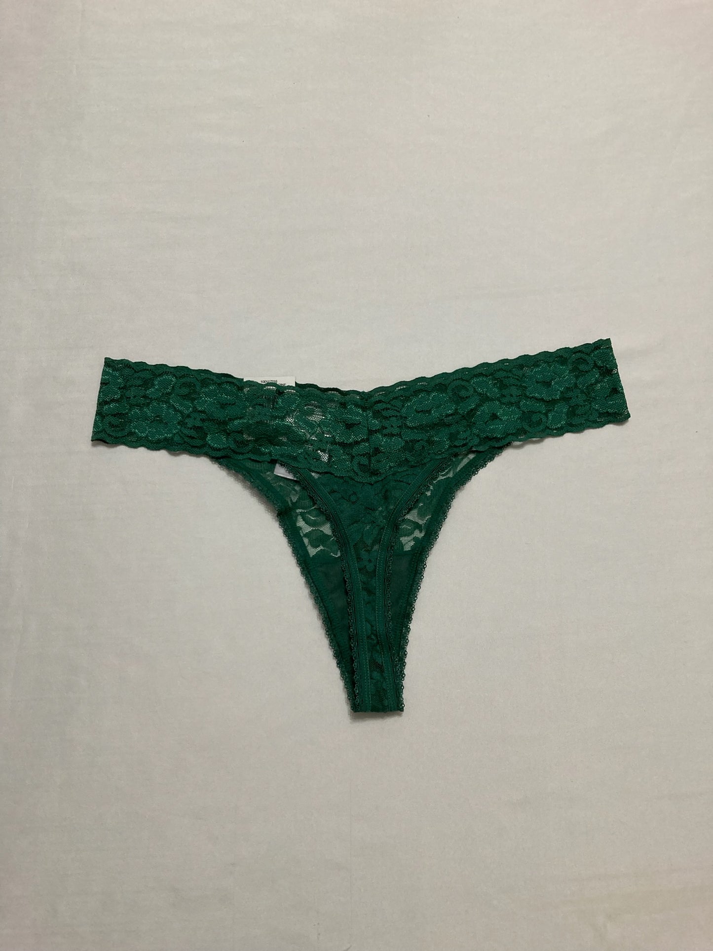 INC Lace-Trim Thong Underwear Green 2XL
