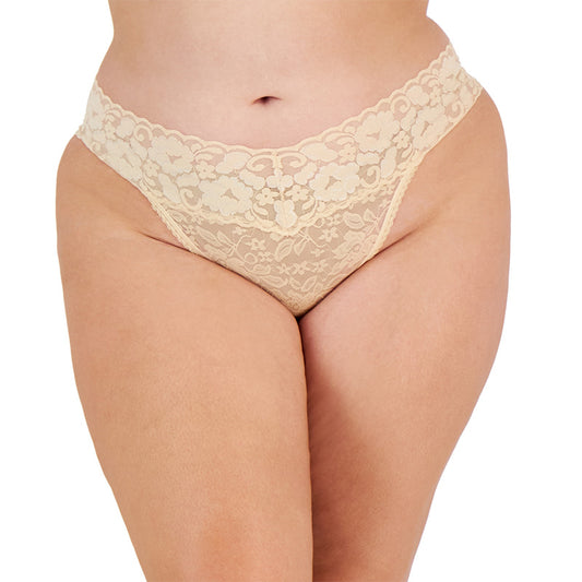 INC  Lace Thong Underwear Almond Latte
