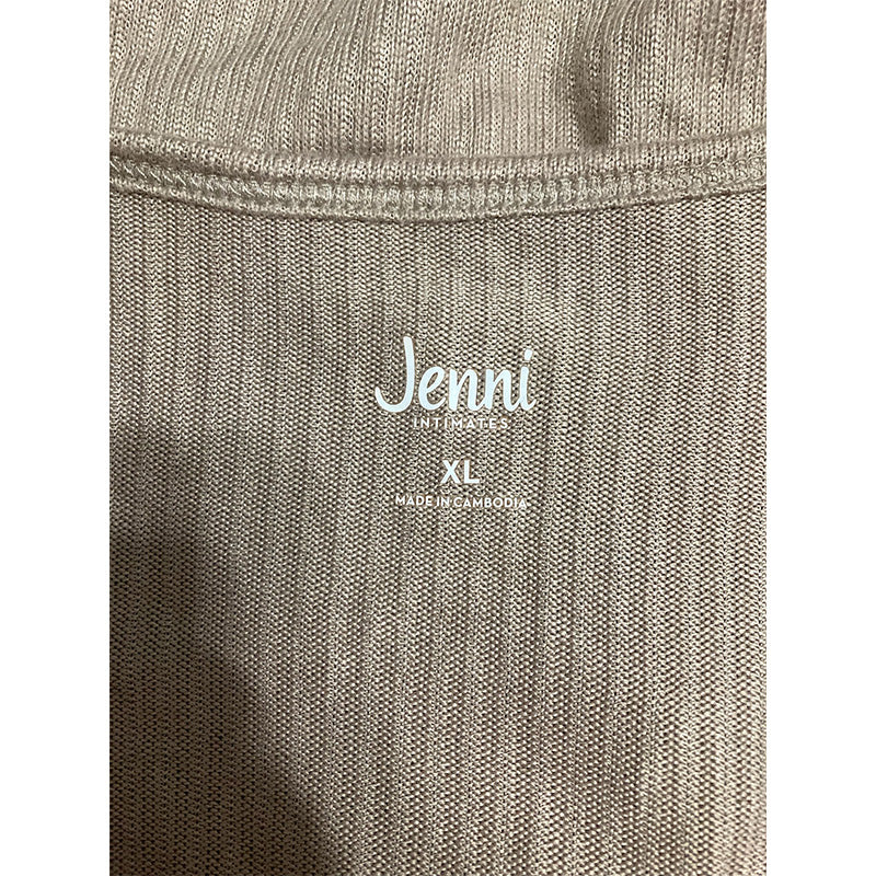Jenni Split-Neck Only Pajama Top Toffe Candy XL