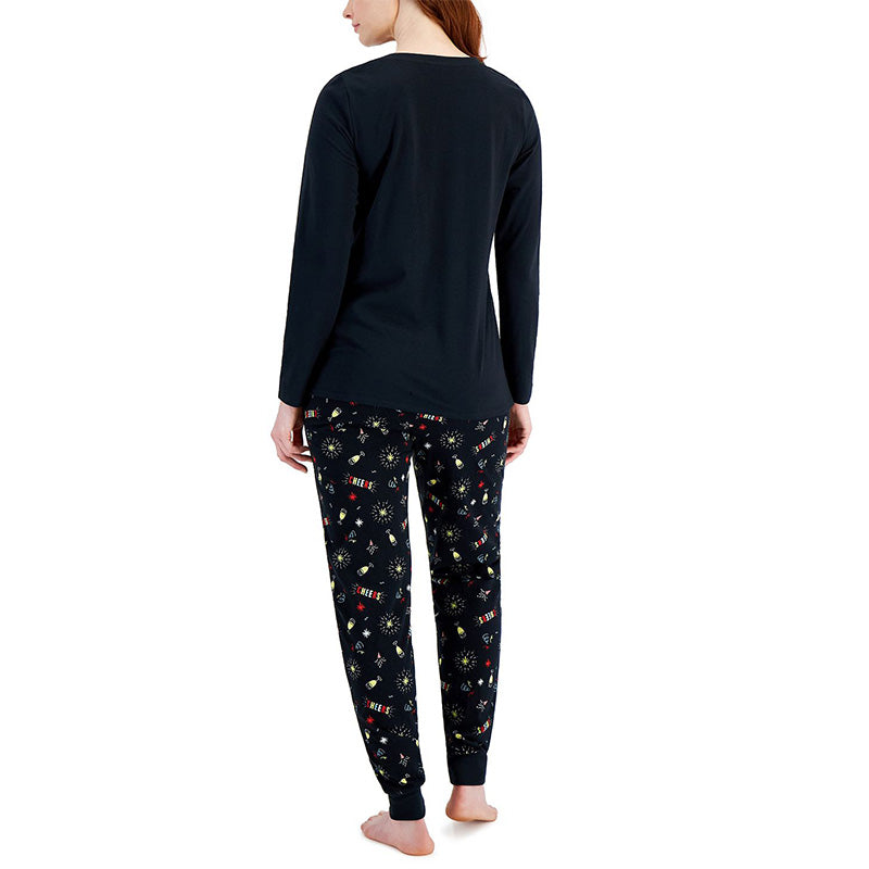 Family Pajamas Matching New Years Mix It Pajama Set Black L