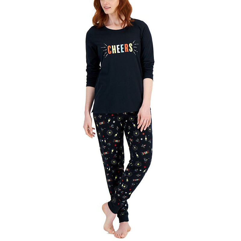 Family Pajamas Matching New Years Mix It Pajama Set Black L