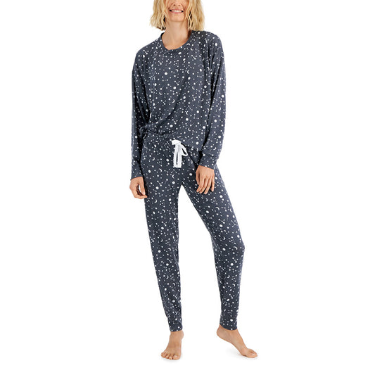 Jenni Long Sleeve Mix It Packaged Pajama Set Celest Toss S