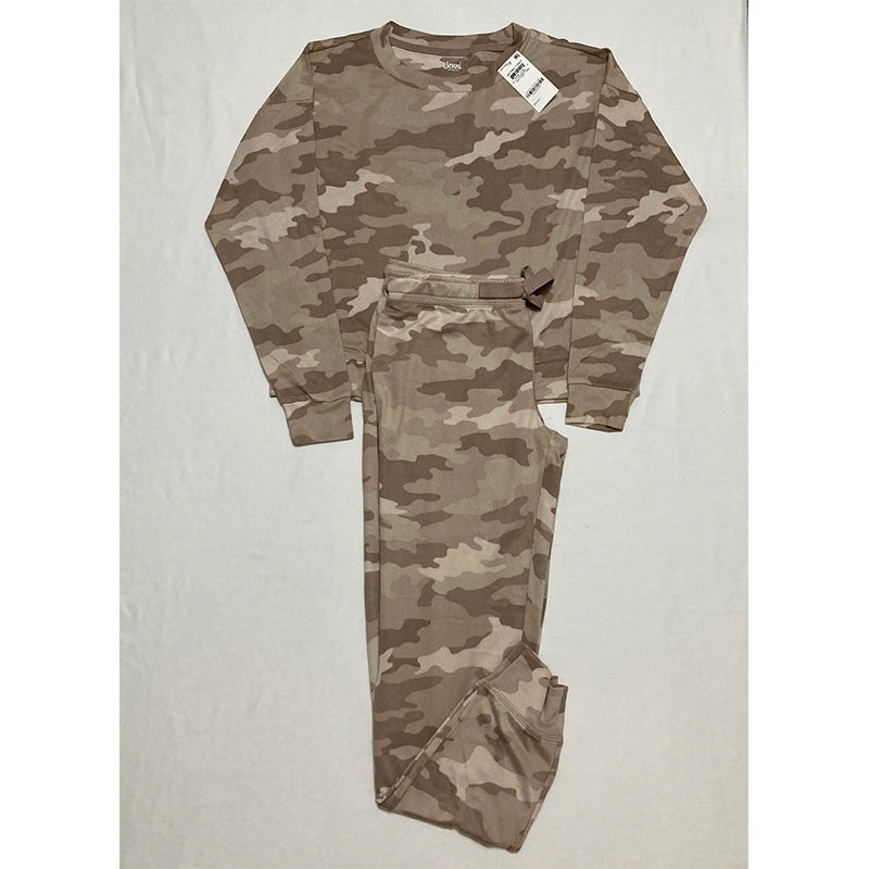 Jenni Long Sleeve Mix It Packaged Pajama Set Candy Camo 2XL