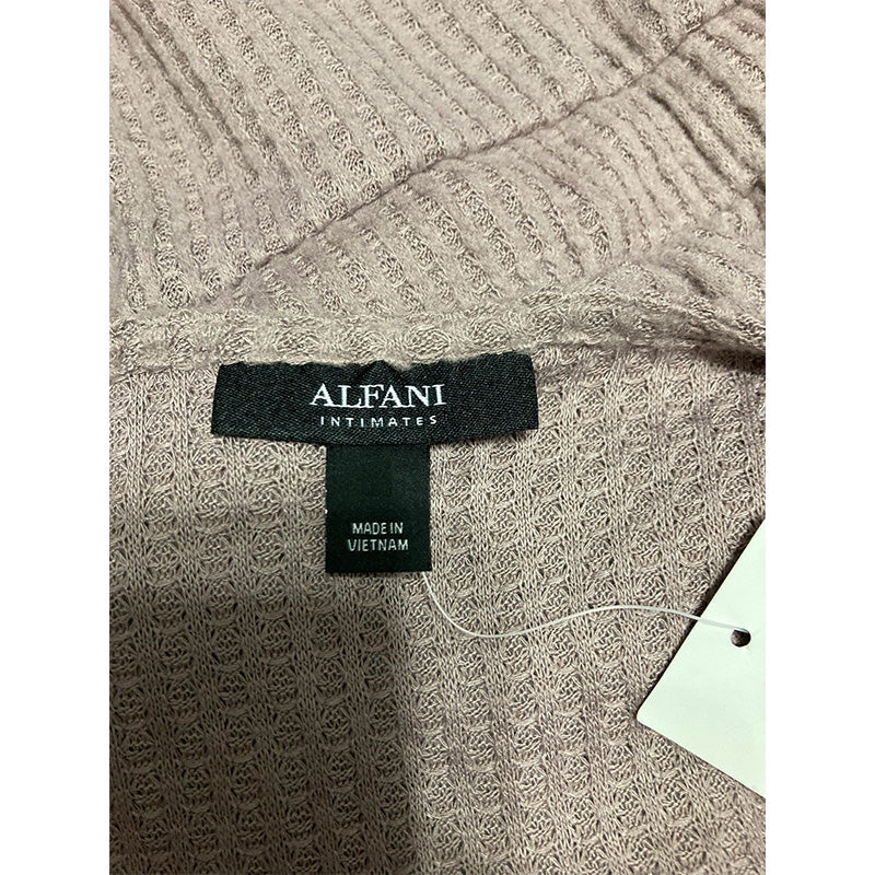 Alfani Long Sleeve Tie Waist Sleep Jumpsuit Dusty Lave XS