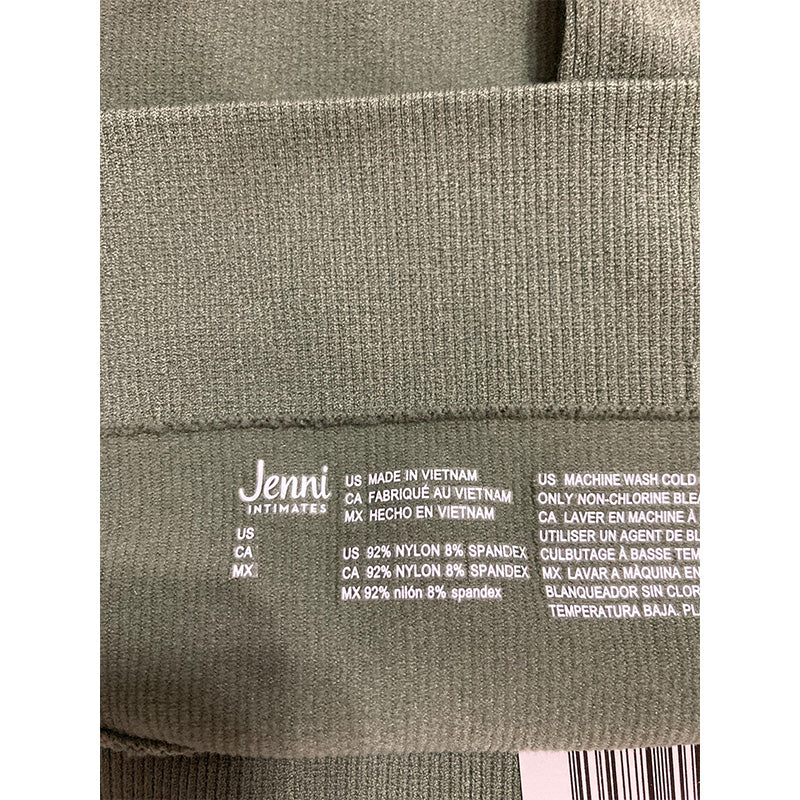 Jenni Seamless Ribbed Hi-Cut Thong Mountain Sage 2XL