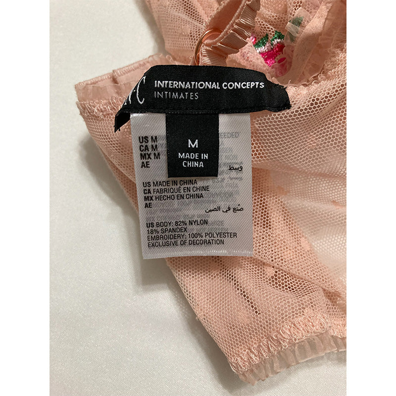 INC Rose Embroidered Bustier M