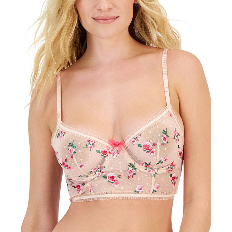 INC Rose Embroidered Bustier M