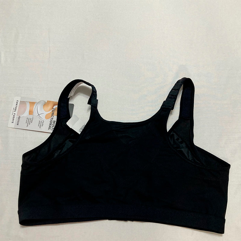 Leonisa  Posture Corrector Wireless Back Support Bra Black 40C