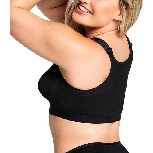 Leonisa  Posture Corrector Wireless Back Support Bra Black 40C