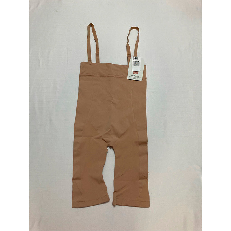 Leonisa Womens Seamless High Waist Shapewear with Thigh Compression,Beige,XL-XXL