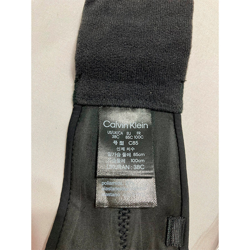 Calvin Klein Perfectly Fit Strapless Convertible Push-Up Bra Black 38C