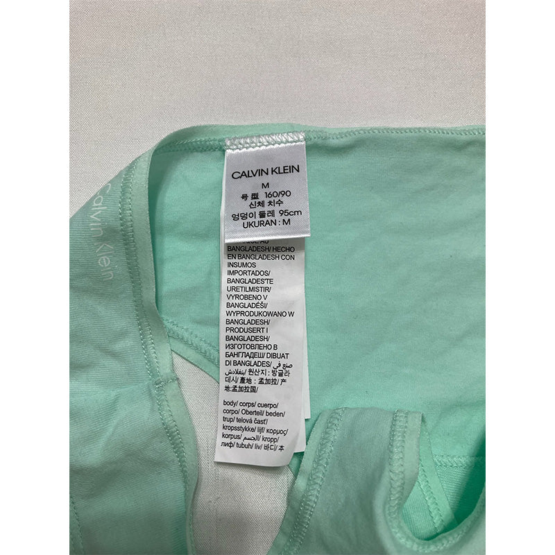 Calvin Klein Cotton Form Thong Underwear Aqua Luster M