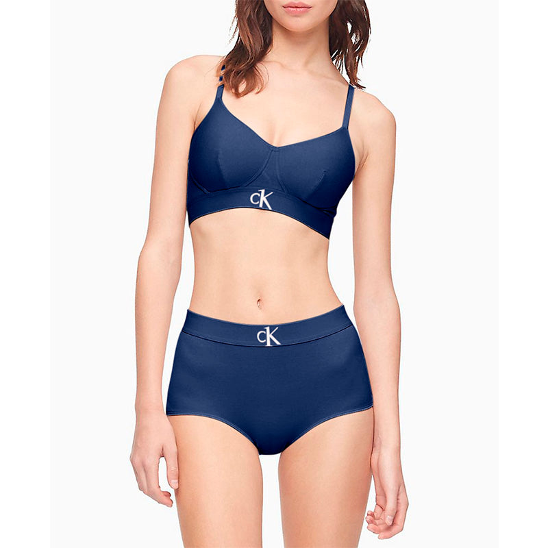 Calvin Klein One Plush Wirefree Bralette Navy S