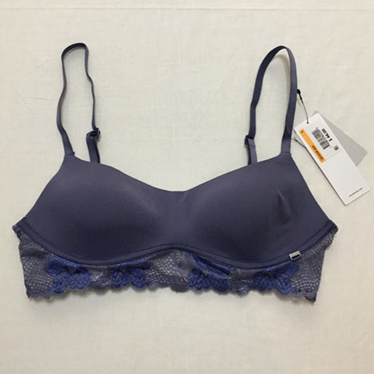 Calvin Klein Lightly Lined Bralette Blue S