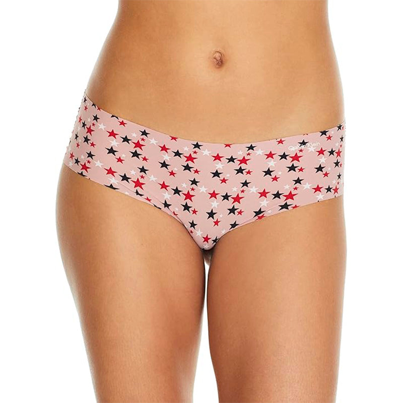 Calvin Klein Printed Invisibles Hipster M, Fresh Pink