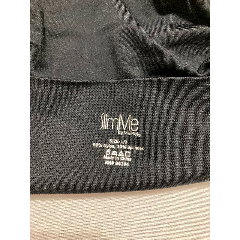 SlimMe High Waisted Seamless Underwear Black L