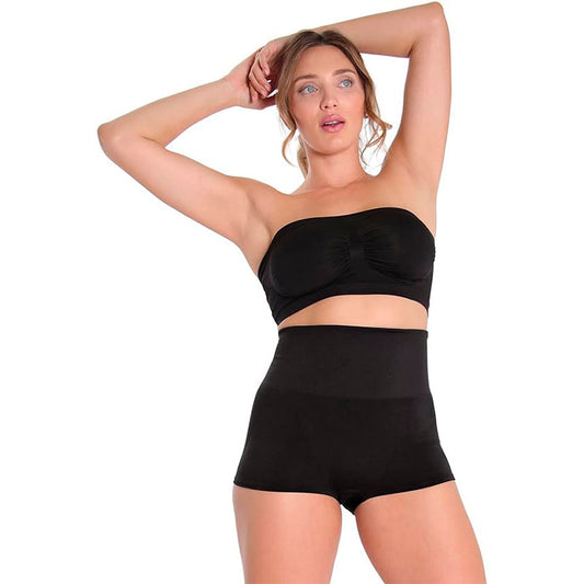 SlimMe High-Waisted Boy Shorts Shaper XL Black