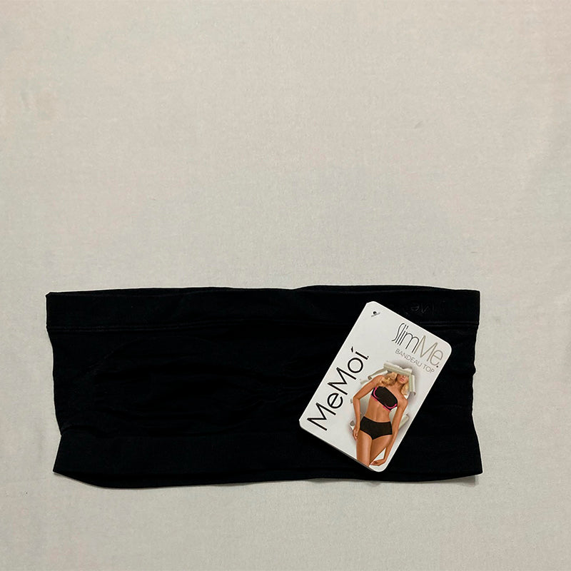 SlimMe Strapless Seamless Bandeau Bra Shaper Black S