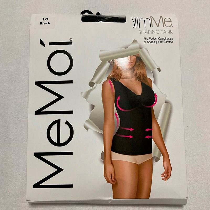 SlimMe V-Neck Wireless Support Shaping Tank Top Black L