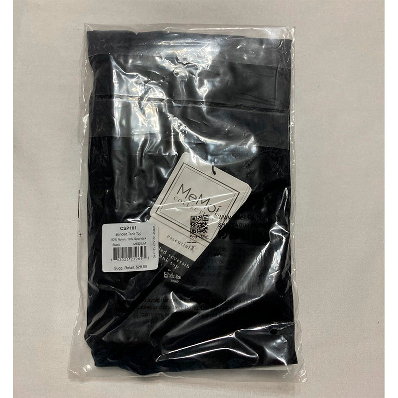 MeMoi Bonded Reversible Tank Top Black M