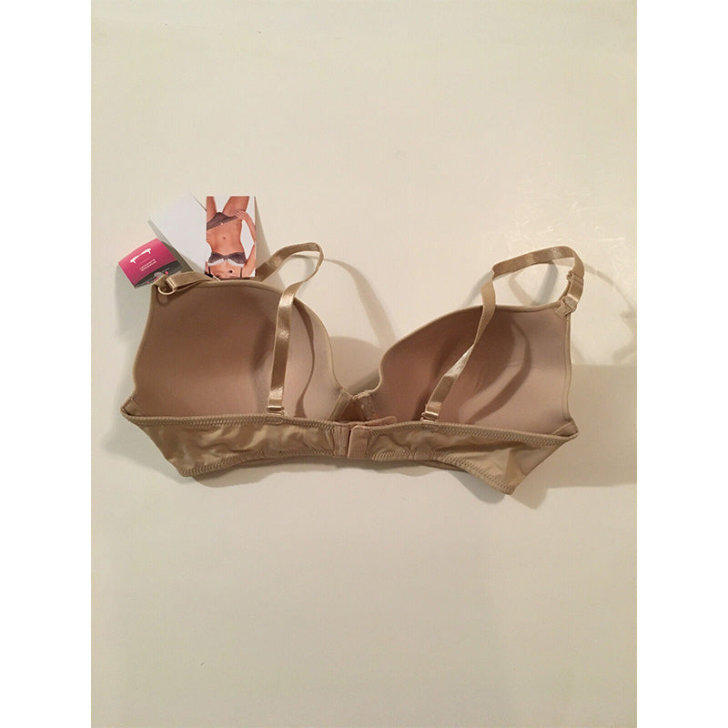 NWD Maidenform Push Up Convertible Shaping Underwire Bra Beige 38D