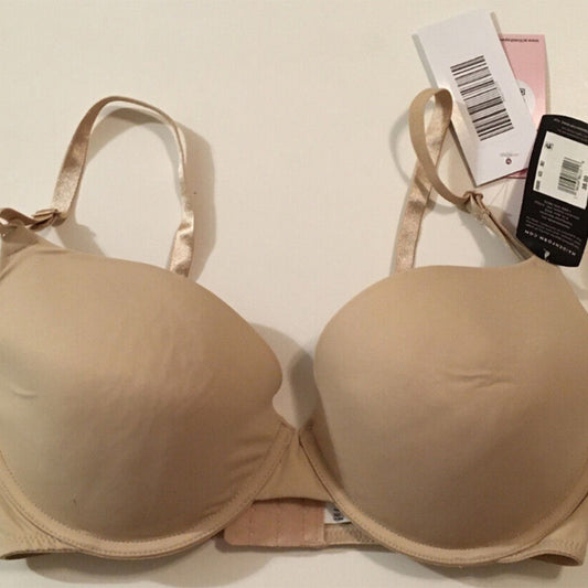NWD Maidenform Push Up Convertible Shaping Underwire Bra Beige 38D