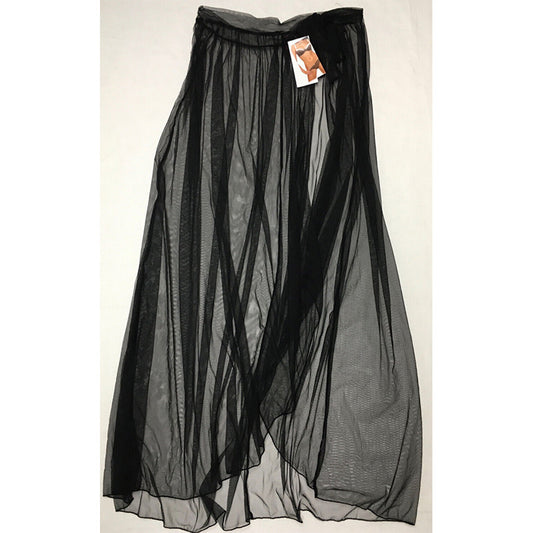 Dreamgirl Lace Removable Maxi Skirt Black L