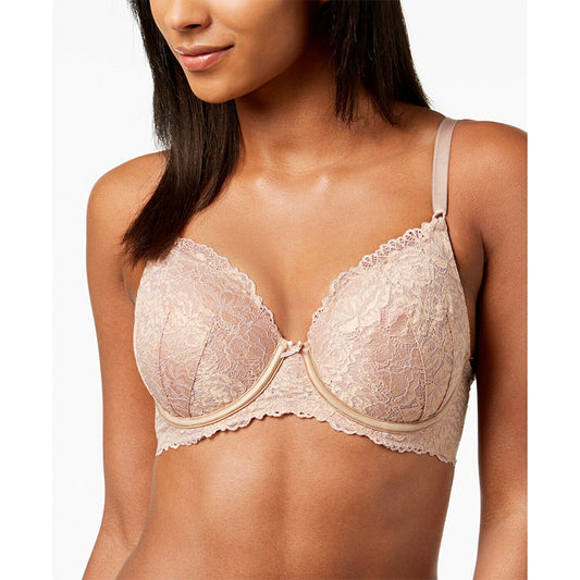 INC  Perfect Coverage Lace T-Shirt Bra Beige 36B