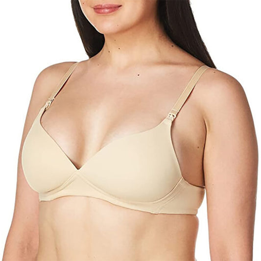 NWD Motherhood Maternity Lightly Lined Wireless Nursing Bra Nude 38DDD