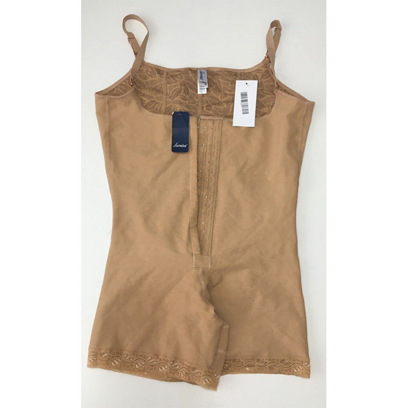 Leonisa Low Back Bodysuit Tummy Control Shapewear Nude XXXL
