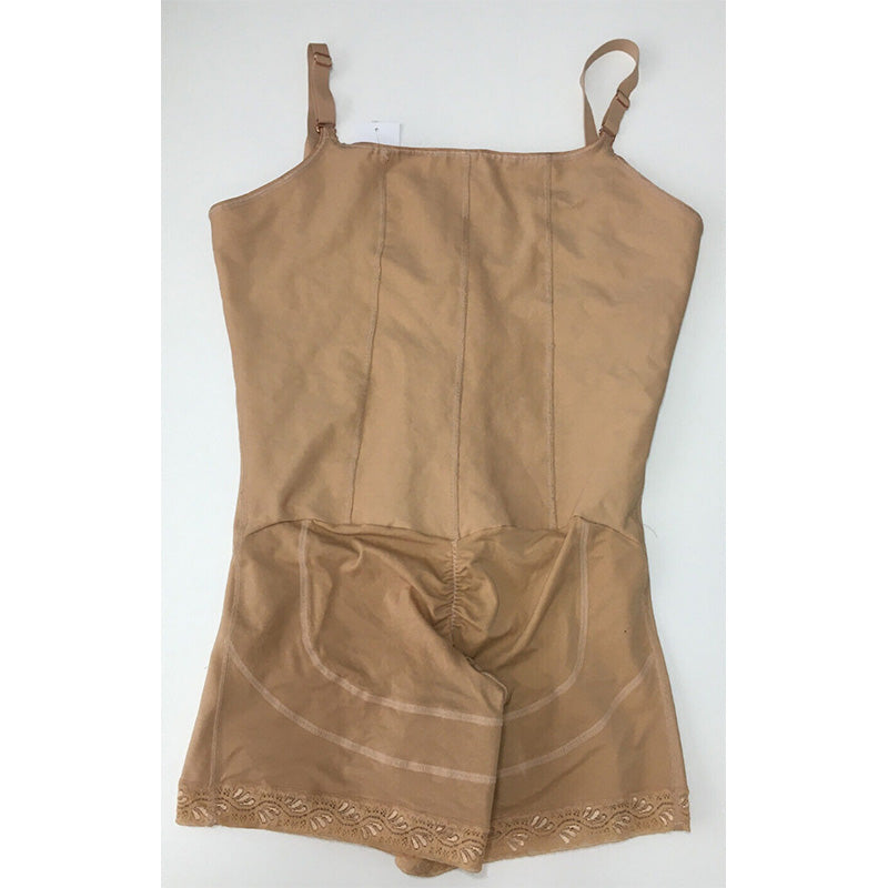 Leonisa Low Back Bodysuit Tummy Control Shapewear Nude XXXL