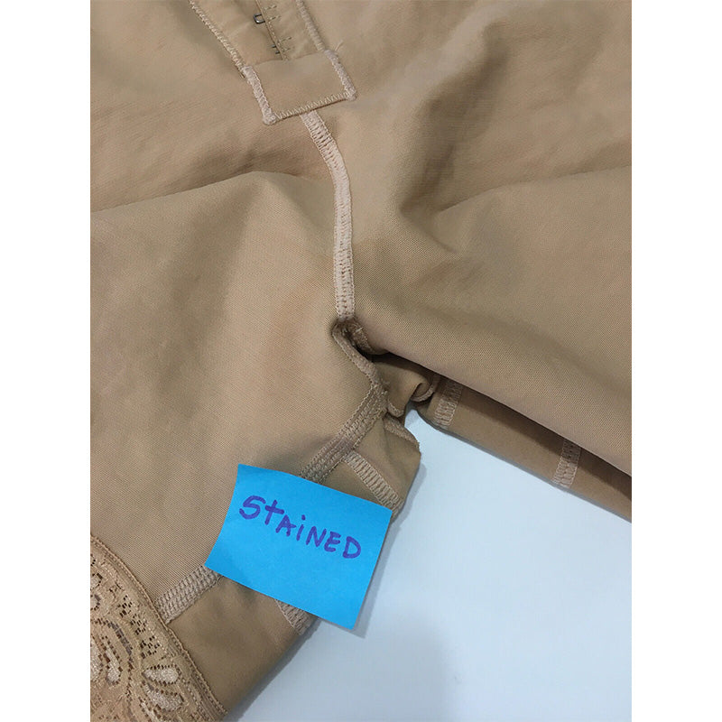 Leonisa Low Back Bodysuit Tummy Control Shapewear Nude XXXL