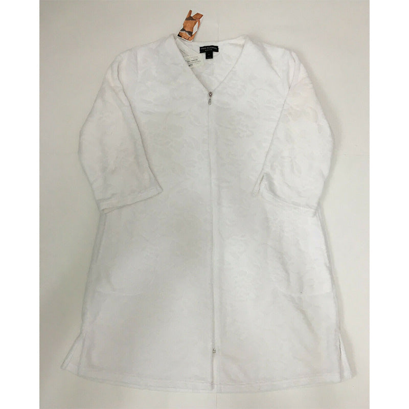 Miss Elaine Floral-Embossed White S