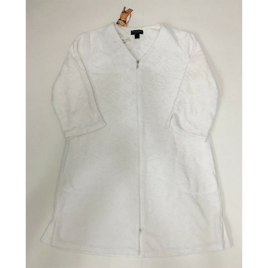Miss Elaine Floral-Embossed White S