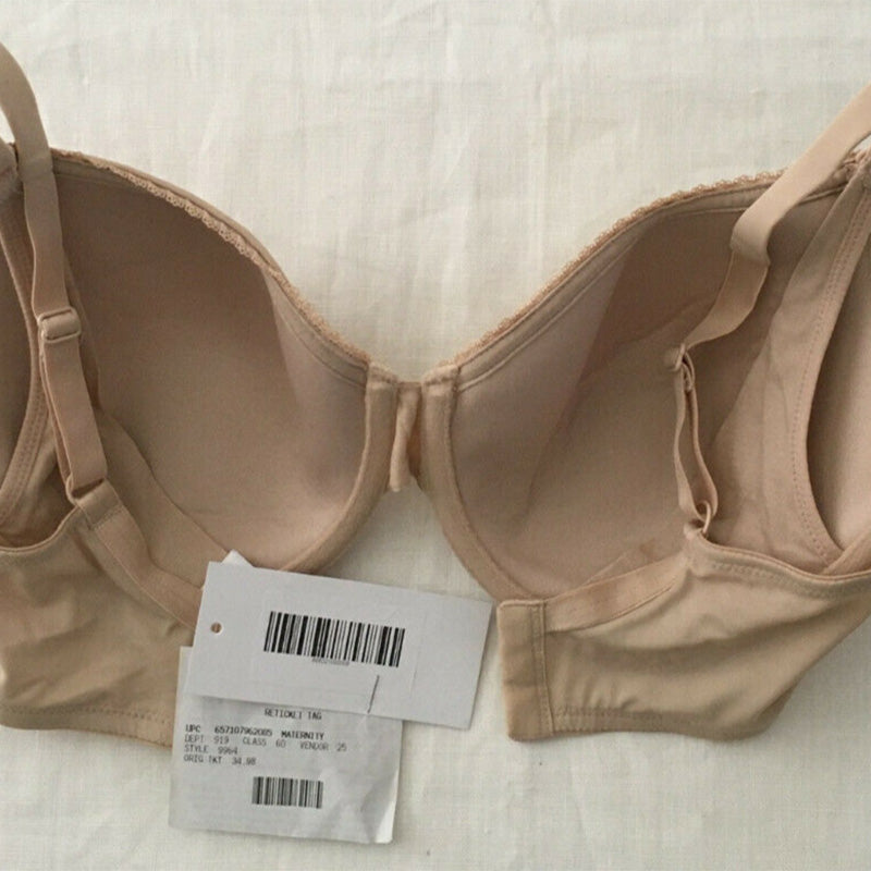 Motherhood Maternity Full Coverage Nursing Bra Nude 32DD