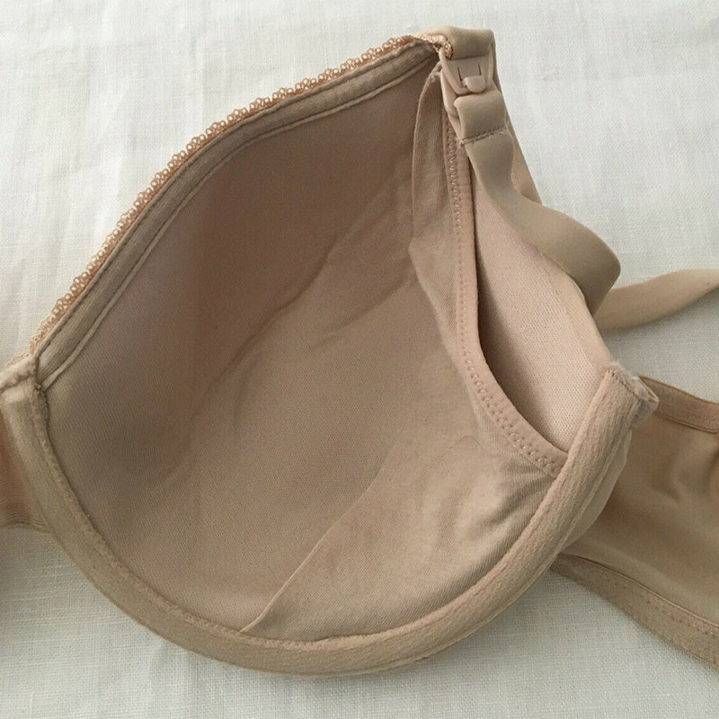 Motherhood Maternity Full Coverage Nursing Bra Nude 32DD