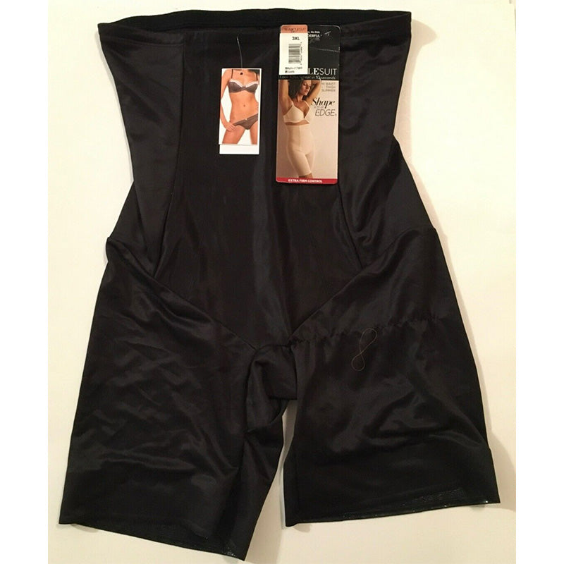 NWD Miraclesuit Shape with an Edge Hi-Waist Long Leg Black 3XL Condition: